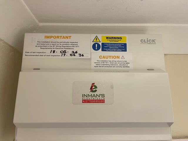 Consumer unit upgrade