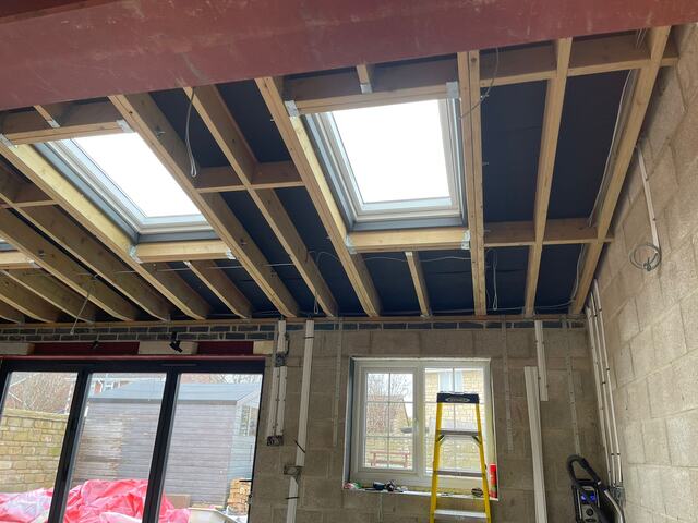 First fix wiring in an extension